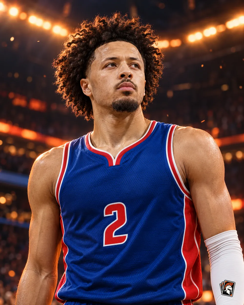 Cade Cunningham Sports Card Warriors illustration